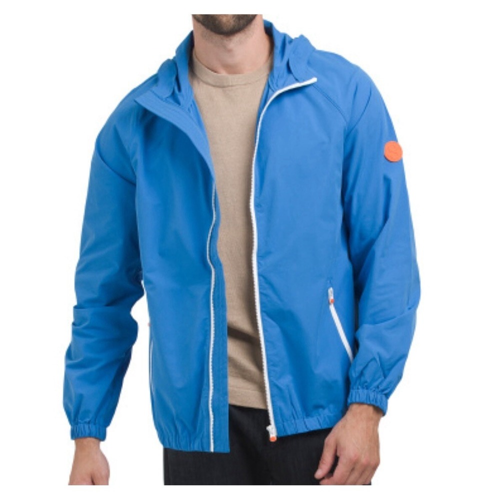 SWIMS Men's XL Tarifa Windbreaker Lightweight Jacket Raincoat Blue NWT $275‎